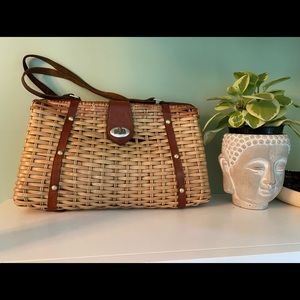 Vintage wicker style handbag